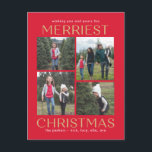 Solid Clean Collage Kerst Briefkaart<br><div class="desc">Vier het seizoen met deze moderne en stijlvolle kaart van Berry Sweet. Bezoek berryberrysweet.com voor stijlvolle briefpapier en gepersonaliseerde geschenken!</div>