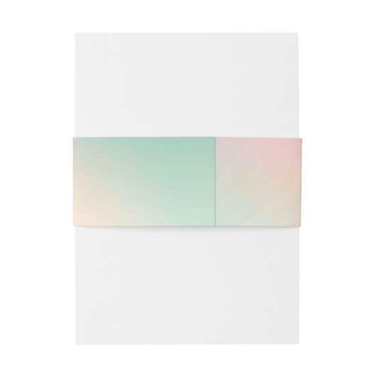 Solid Color Amerikaanse uitnodigingsbuikband Uitnodigingen Wikkel (Achterkant Voorbeeld)