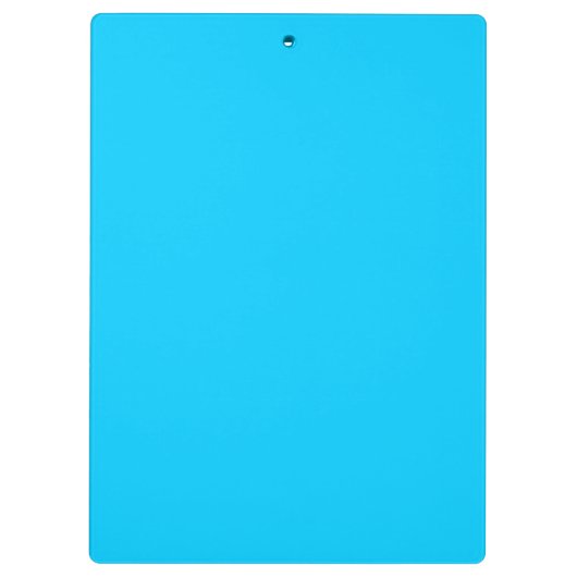 Solid Color Aqua Blue Klembord (Achterkant)