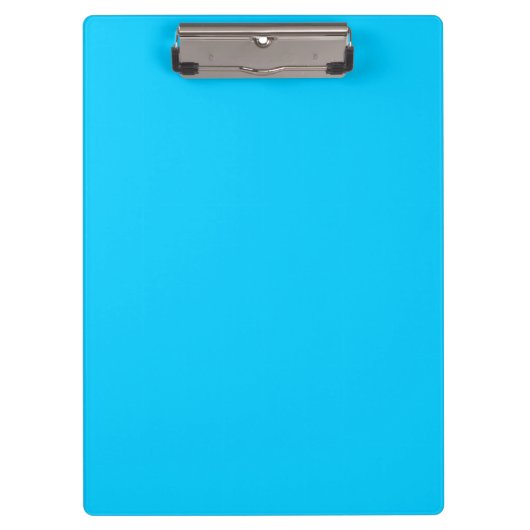 Solid Color Aqua Blue Klembord (Voorkant)