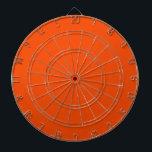Solid color blood orange dartbord<br><div class="desc">Trendy simple design in blood orange solid color.</div>