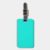 Solid Color: Bright Aqua Bagagelabel (Voorkant verticaal)
