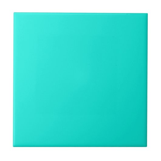 Solid Color: Bright Aqua Tegeltje (Voorkant)