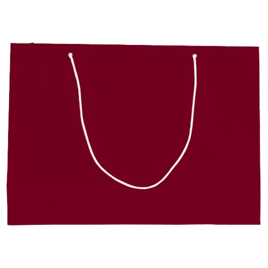 Solid Color burgundy maroon Groot Cadeauzakje (Achterkant)