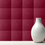 Solid Color burgundy maroon Tegeltje<br><div class="desc">Het ontwerp van een stevige,  met een schotweddwergschoen gevulde lepel.</div>