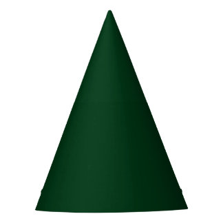 Solid Color dark green Feesthoedjes