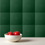 Solid Color dark green Tegeltje<br><div class="desc">Duurzaam,  donkergroen ontwerp voor kleur.</div>