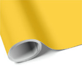 Solid color deep lemon mustard yellow cadeaupapier (Rol Hoek)