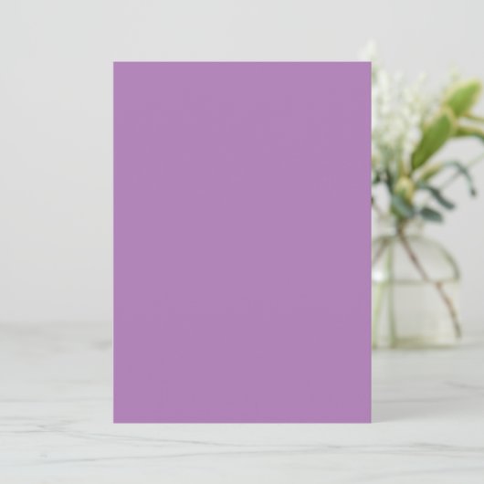 Solid Color Flat Invitations Aankondigingen Kaart (Staand voorkant)