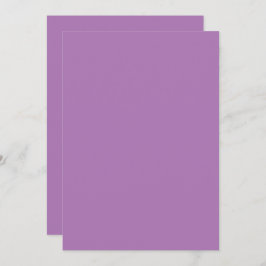Solid Color Flat Invitations Aankondigingen Kaart