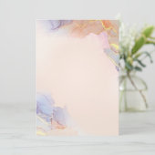 Solid Color Flat Invitations Aankondigingen Kaart (Staand voorkant)