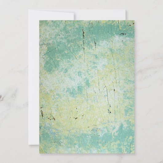 Solid Color Flat Invitations Aankondigingen Kaart (Achterkant)