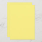 Solid Color Flat Invitations Aankondigingen Kaart (Voorkant / Achterkant)