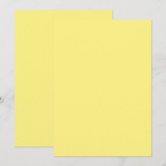 Solid Color Flat Invitations Aankondigingen Kaart (Voorkant / Achterkant)