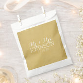 Solid Color Gold - Mr & Mrs Wedding Favors Bedankzakje (Geknipt)