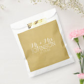 Solid Color Gold - Mr & Mrs Wedding Favors Bedankzakje (Gezegeld)