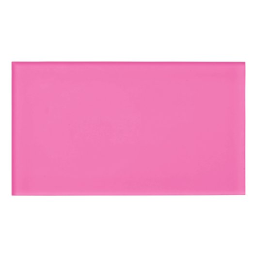 Solid Color: Hot Pink #2 Naambadge (Voorkant)