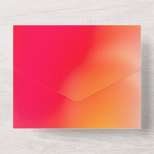 Solid Color Invitations Kaart (Achterkant)