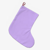Solid color lavender purple grote kerstsok (Voorkant (Hangend))