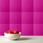 Solid color light berry pink fuchsia tegeltje<br><div class="desc">Solid color light berry pink fuchsia design.</div>