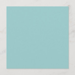 Solid Color Light Blue 99CCCC Background Invite. Kaart
