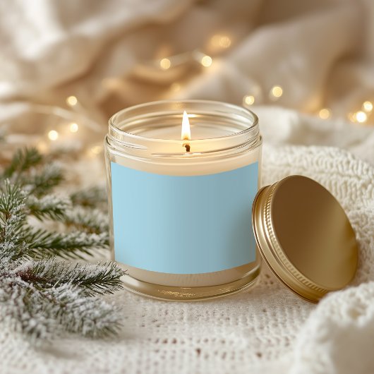 Solid Color Light Blue Rechthoekige Sticker