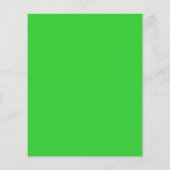 Solid Color Lime Green Blank Flyer (Achterkant)