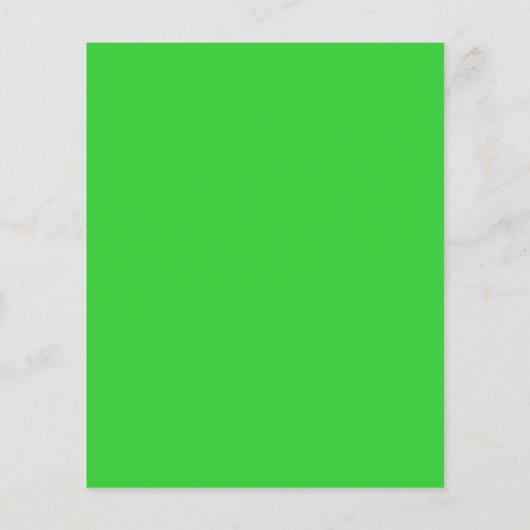 Solid Color Lime Green Blank Flyer (Achterkant)