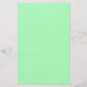 Solid Color Mint Green Briefpapier (Voorkant)