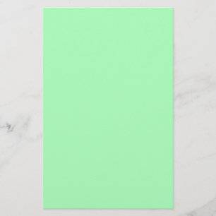 Solid Color Mint Green Briefpapier