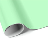 Solid Color Mint Green Cadeaupapier (Rol Hoek)