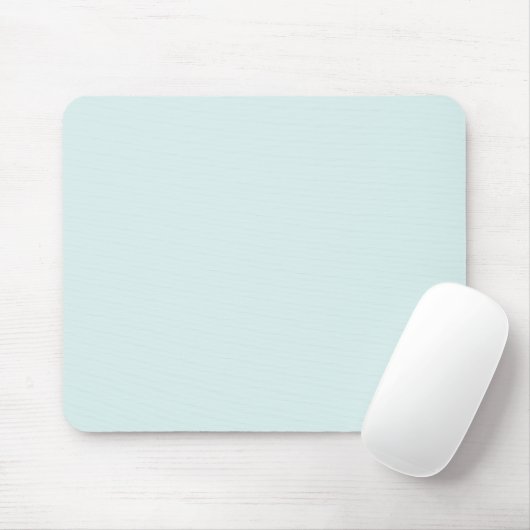 Solid Color Muismat Licht Aqua Blue (Met muis)