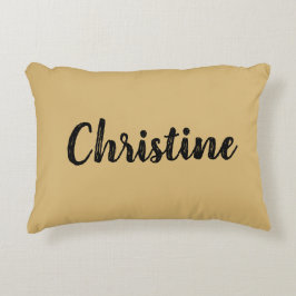 Solid Color Name Sjabloon Accent Kussen