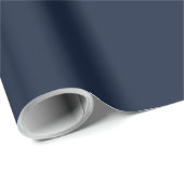 Solid color navy deep sea blue cadeaupapier (Rol Hoek)