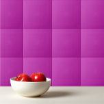Solid color neon purple tegeltje<br><div class="desc">Trendy simple design in neon purple solid color.</div>