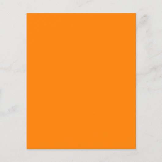 Solid Color Oranje Modern minimalistisch Blank (Voorkant)