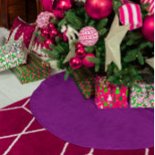 Solid Color Paars Kerstboom Rok