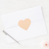 Solid Color Peach Puff Hart Sticker (Envelop)