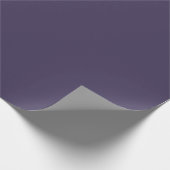 Solid color plain pastel dark purple cadeaupapier (Hoek)