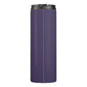 Solid color plain pastel dark purple thermosbeker (Achterkant)
