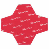 Solid Color Red Modern Basic Monogramed Voetbal (Enkel)