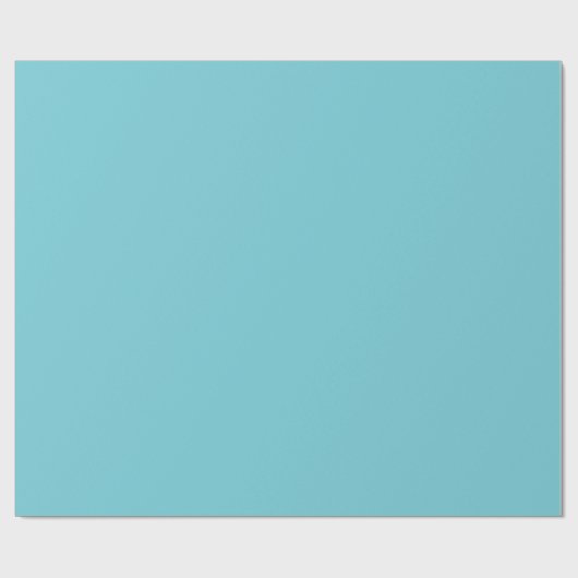 Solid Color Robin Egg Blue Cadeaupapier (Vlak)