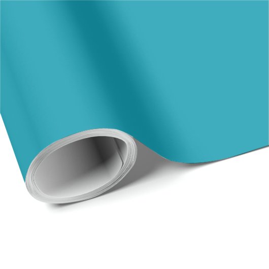 Solid color seaside teal cadeaupapier (Rol Hoek)