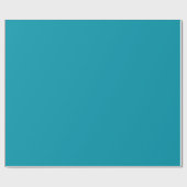 Solid color seaside teal cadeaupapier (Vlak)