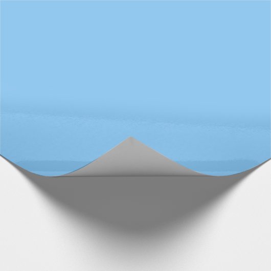 Solid Color: Sky Blue Cadeaupapier (Hoek)