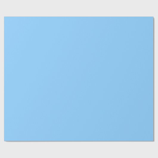Solid Color: Sky Blue Cadeaupapier (Vlak)