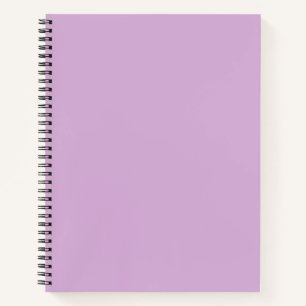 Solid Color soft orchid pastel paars lila Notitieboek