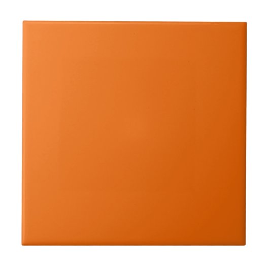 Solid color tiger orange tegeltje (Voorkant)