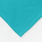 Solid color turquoise ocean blue fleece deken (Hoek)