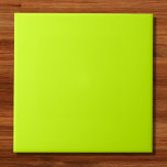 Solid Color van elektrische Limoen Tegeltje<br><div class="desc">Solid Color van elektrische Limoen</div>